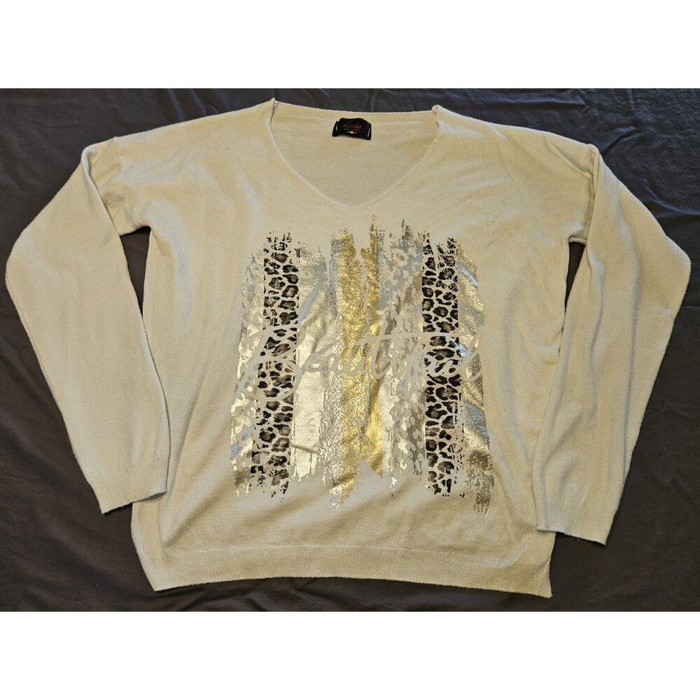 Elissia White Long Sleeve Shirt Women's Made in Italy